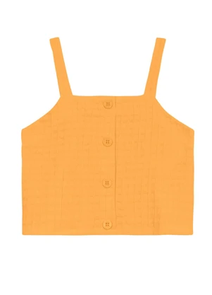 Brandili - Conjunto Infantil Menina em Cotton Laranja - BRANDILI