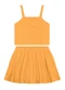 Brandili - Conjunto Infantil Menina em Cotton Azul - variação: Laranja