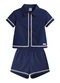 Brandili - Conjunto Infantil Menina em Malha Azul - variação: Azul