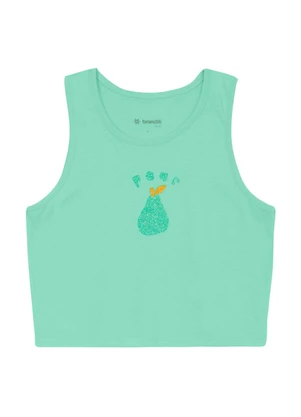 Brandili - Conjunto Infantil Menina em Meia Malha Azul - BRANDILI