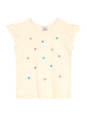Brandili - Conjunto Infantil Menina em Meia Malha Bege - BRANDILI