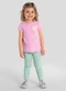 Brandili - Conjunto Infantil Menina em Meia Malha Rosa - variação: Rosa