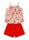 Brandili - Conjunto Infantil Menina em Meia Malha Rosa - variação: Rosa