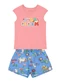 Brandili - Conjunto Infantil Menina em Meia Malha Rosa - variação: Rosa