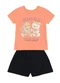 Brandili - Conjunto Infantil Menina em Meia Malha Rosa - variação: Rosa