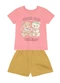 Brandili - Conjunto Infantil Menina em Meia Malha Rosa - variação: Rosa
