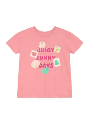 Brandili - Conjunto Infantil Menina em Meia Malha Rosa - BRANDILI