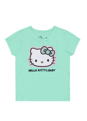 Brandili - Conjunto Infantil Menina em Meia Malha Verde - BRANDILI