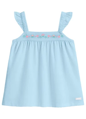 Mundi - Conjunto Infantil Menina em Moletinho Azul - MUNDI