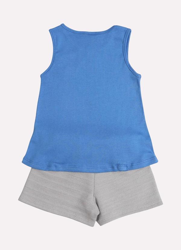 Kyly - Conjunto Infantil Menina em Ribana Azul 3