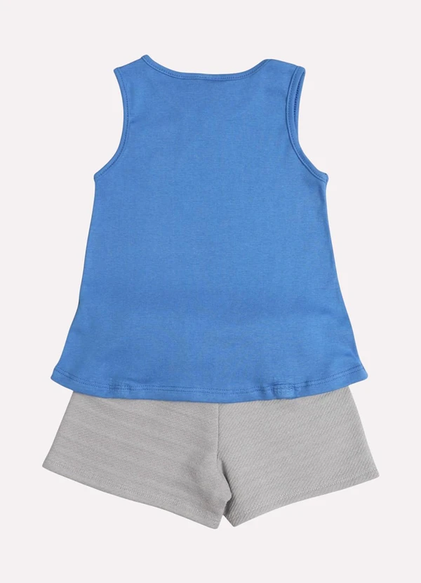 Kyly - Conjunto Infantil Menina em Ribana Azul 3