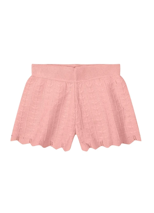 Brandili Mundi - Conjunto Infantil Menina em Tricô  Rosa 4