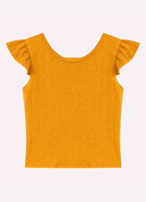 Nanai - Conjunto Infantil Menina Estampa Amarelo - NANAI
