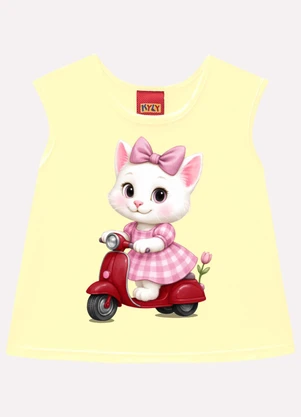 Kyly - Conjunto Infantil Menina Estampa Amarelo - KYLY