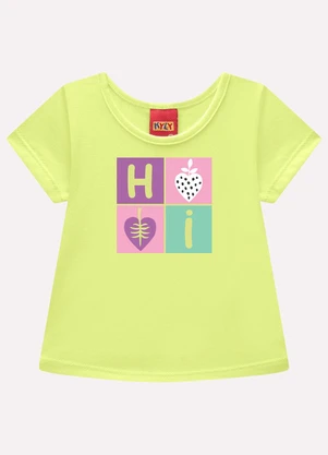 Kyly - Conjunto Infantil Menina Estampa Amarelo - KYLY