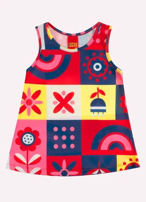 Kyly - Conjunto Infantil Menina Estampa Azul - KYLY