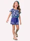 Nanai - Conjunto Infantil Menina Estampa Rosa - variação: Azul