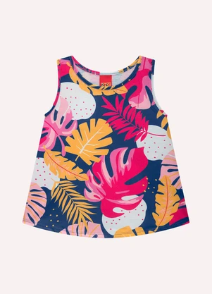 Kyly - Conjunto Infantil Menina Estampa Azul - KYLY