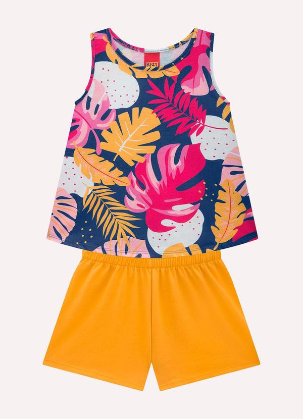 Kyly - Conjunto Infantil Menina Estampa Azul