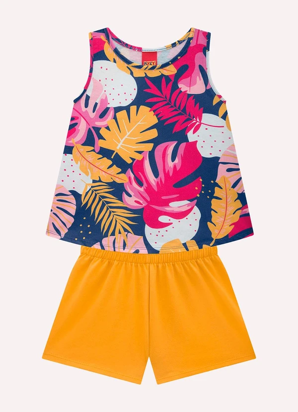 Kyly - Conjunto Infantil Menina Estampa Azul
