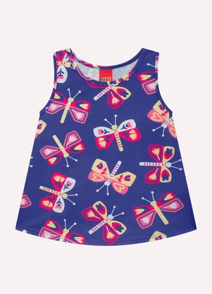 Kyly - Conjunto Infantil Menina Estampa Azul - KYLY