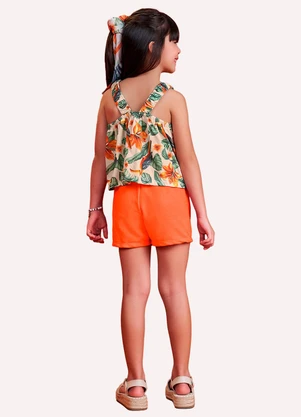 Nanai - Conjunto Infantil Menina Estampa Bege - NANAI