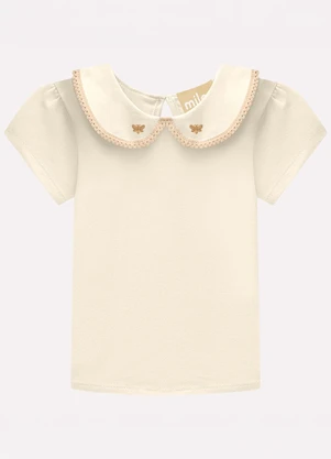 Milon - Conjunto Infantil Menina Estampa Bege - MILON