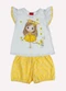 Kyly - Conjunto Infantil Menina Estampa Branco - variação: Branco