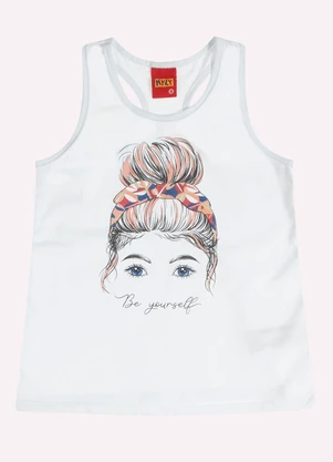 Kyly - Conjunto Infantil Menina Estampa Branco - KYLY