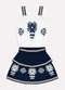 Nanai - Conjunto Infantil Menina Estampa Branco - variação: Branco