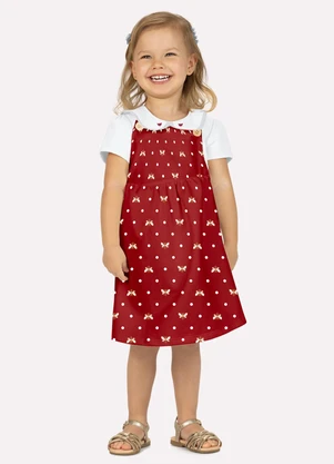 Milon - Conjunto Infantil Menina Estampa Branco - MILON