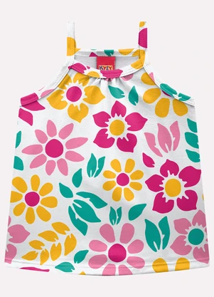 Kyly - Conjunto Infantil Menina Estampa Branco - KYLY