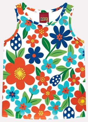 Kyly - Conjunto Infantil Menina Estampa Branco - KYLY