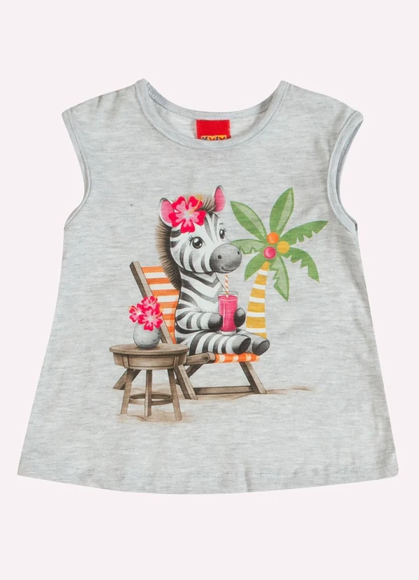 Kyly - Conjunto Infantil Menina Estampa Cinza 4