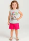 Kyly - Conjunto Infantil Menina Estampa Azul Marinho - variação: Cinza