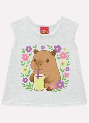 Kyly - Conjunto Infantil Menina Estampa Cinza - KYLY