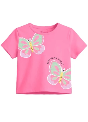 Brandili - Conjunto Infantil Borboletas Rosa - BRANDILI
