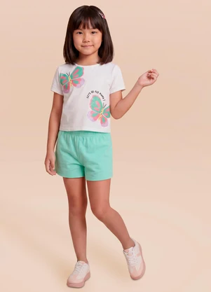 Brandili - Conjunto Infantil Borboletas Bege - BRANDILI