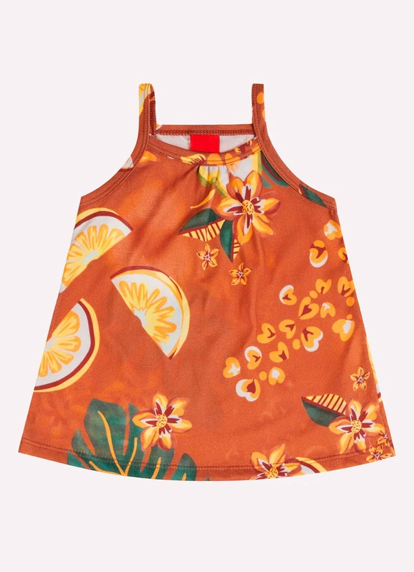 Kyly - Conjunto Infantil Menina Estampa Laranja 2
