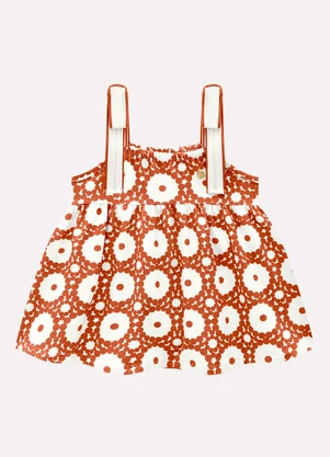 Conjunto Infantil Menina Estampa Milon (Laranja) - MILON