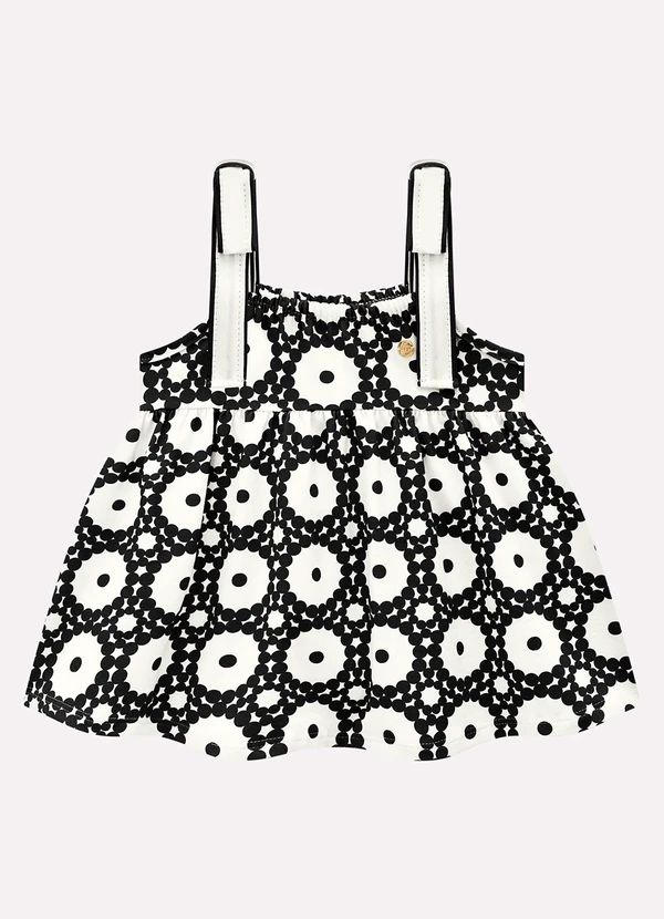 Milon - Conjunto Infantil Menina Estampa Milon Preto 4