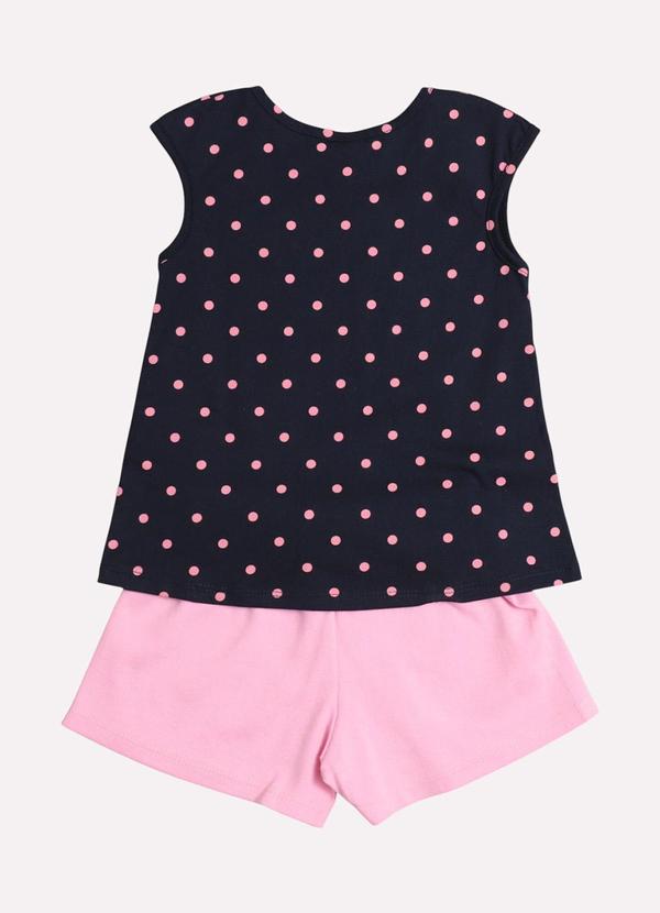 Kyly - Conjunto Infantil Menina Estampa Poá Azul 3