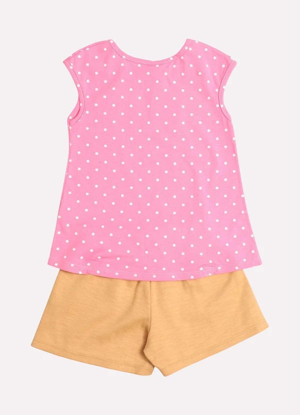 Kyly - Conjunto Infantil Menina Estampa Poá Rosa 3