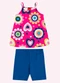 Kyly - Conjunto Infantil Menina Estampa Rosa - variação: Rosa