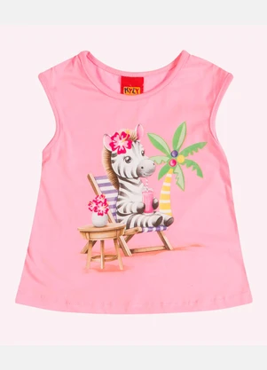 Kyly - Conjunto Infantil Menina Estampa Rosa - KYLY