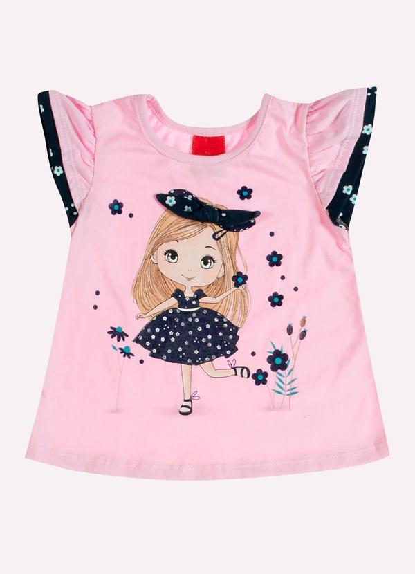 Kyly - Conjunto Infantil Menina Estampa Rosa 2