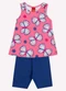 Kyly - Conjunto Infantil Menina Estampa Rosa - variação: Rosa