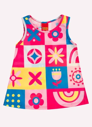 Kyly - Conjunto Infantil Menina Estampa Rosa - KYLY