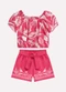 Nanai - Conjunto Infantil Menina Estampa Rosa - variação: Rosa