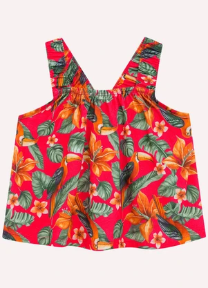 Nanai - Conjunto Infantil Menina Estampa Rosa - NANAI